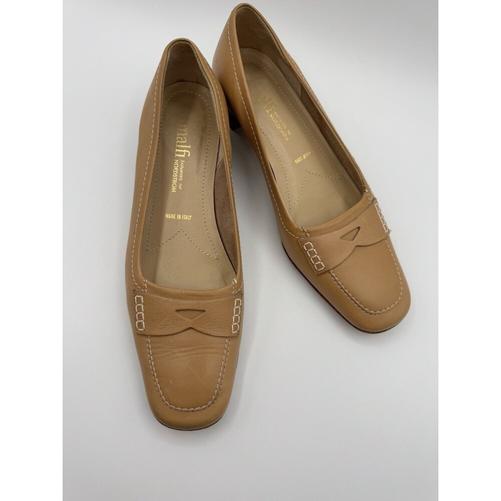 Amalfi Italy Women's Tan Leather Loafers  7B